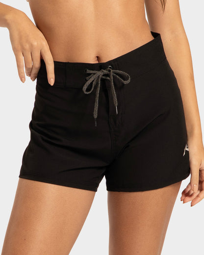 Boardshorts Feminino Rusty Logo Preto