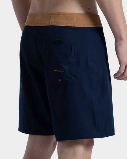 Boardshort Rusty Color Box 18" Marinho 4 Way Stretch