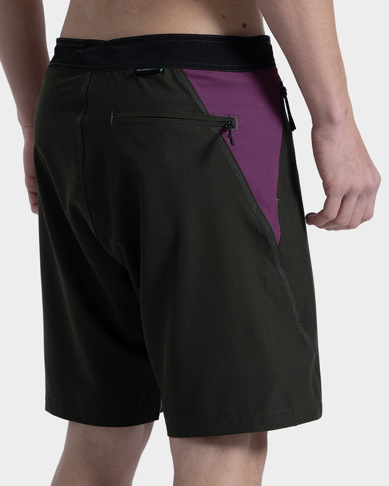 Boardshorts Importado Rusty Oliva 20” 4 Way Stretch com Zíper
