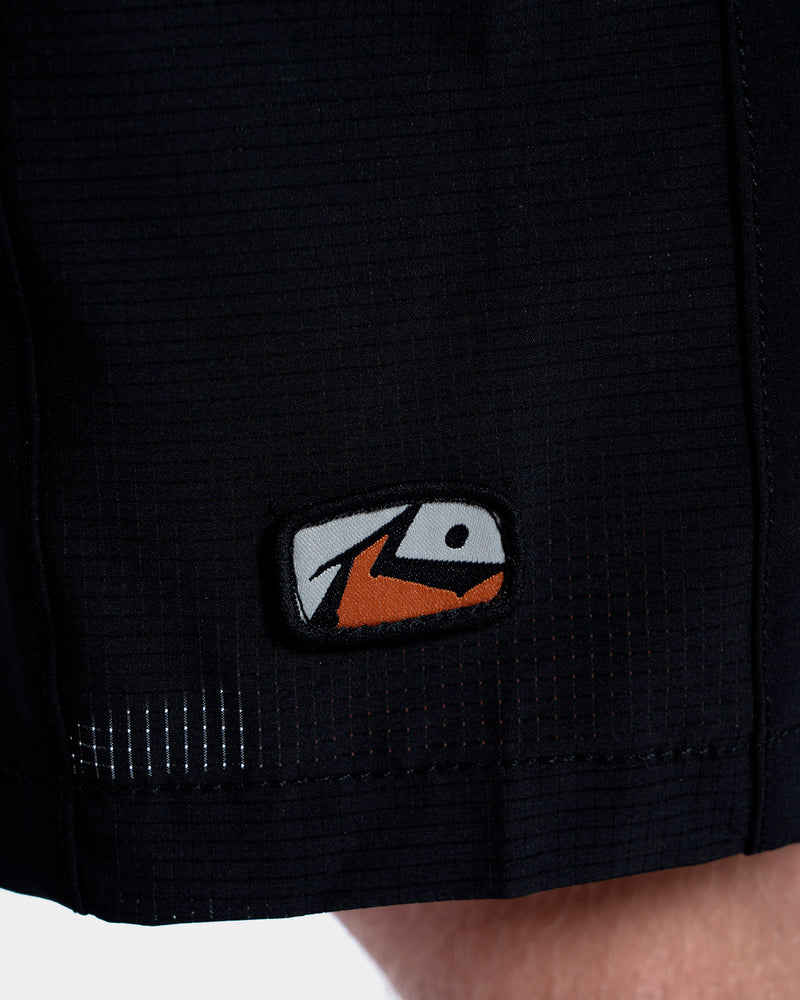 Boardshorts Importado Rusty Noir Preto 20” 4 Way Stretch com Zíper