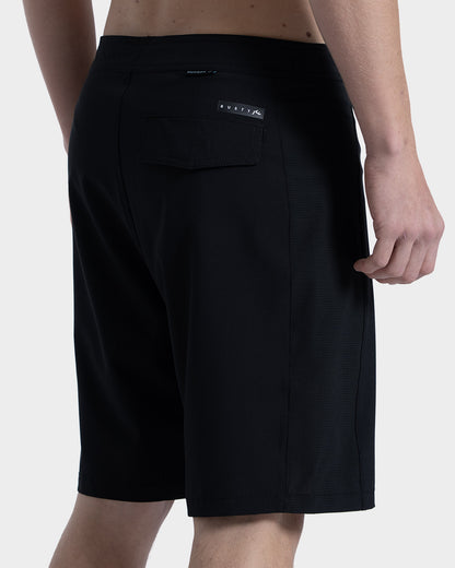 Boardshorts Importado Rusty Noir Preto 20” 4 Way Stretch com Zíper