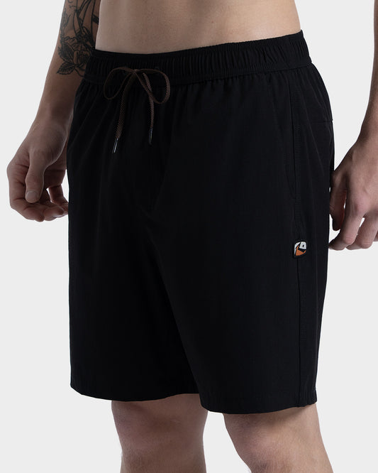 Bermuda Elástico Importada Rusty Dashed Preta