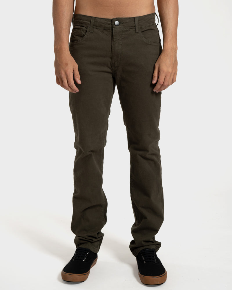 Calça Sarja 5 Pockets Rusty Verde Militar