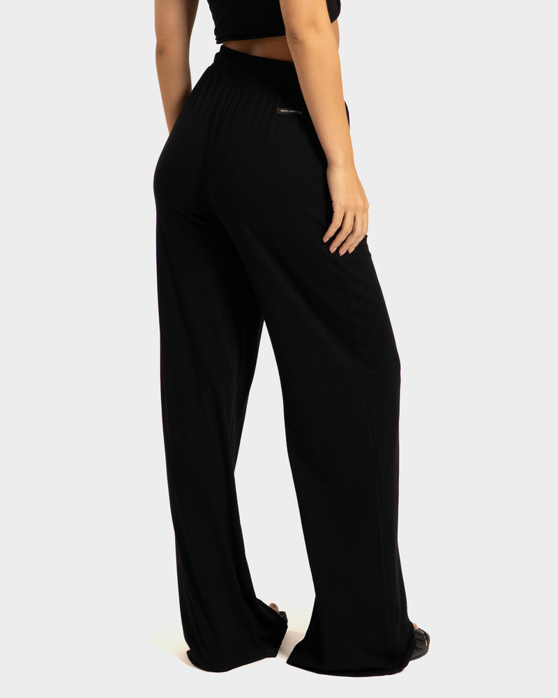 Calça Pantalona Preta Rusty Slit