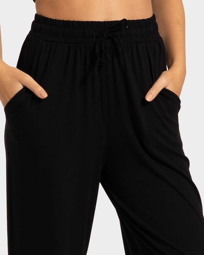 Calça Pantalona Preta Rusty Slit