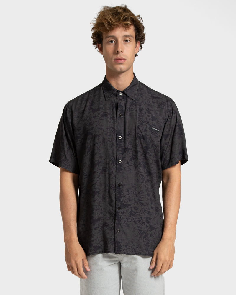 Camisa Artic Rusty Preta Floral