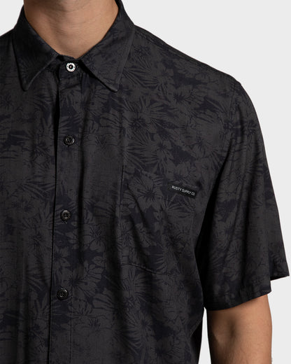 Camisa Artic Rusty Preta Floral
