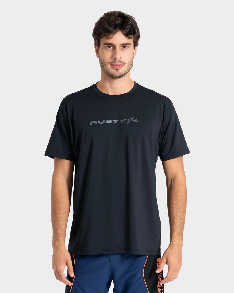 Camiseta Surf Preta Rusty Short Ride