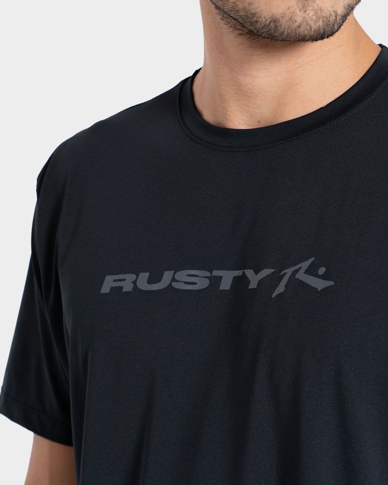 Camiseta Surf Preta Rusty Short Ride