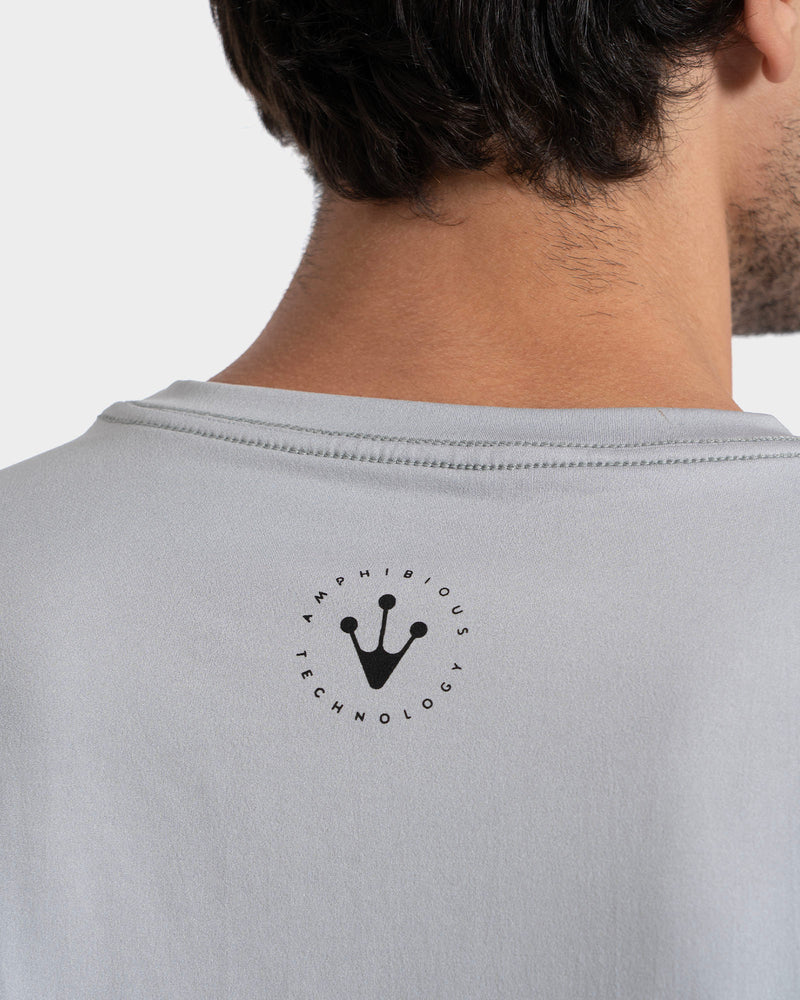 Camiseta Surf Cinza Claro Rusty Short Ride