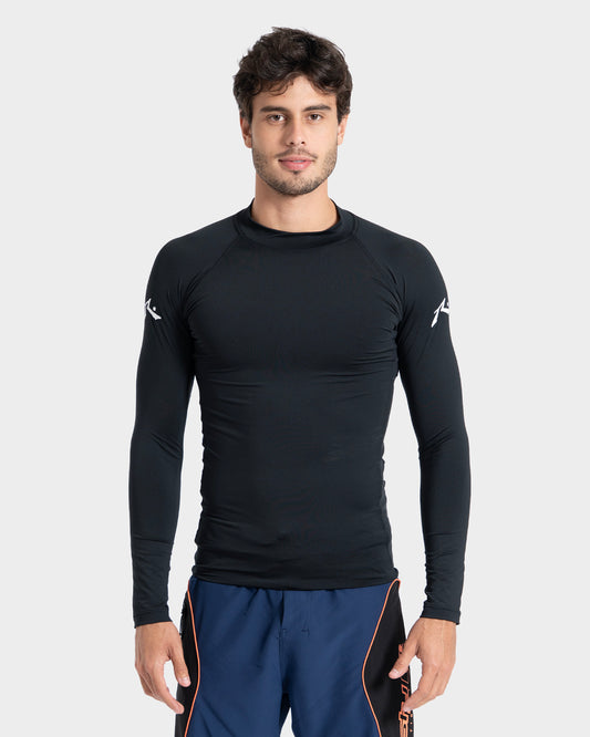Camiseta Surf Preta Rusty Long Surf - sem estoque