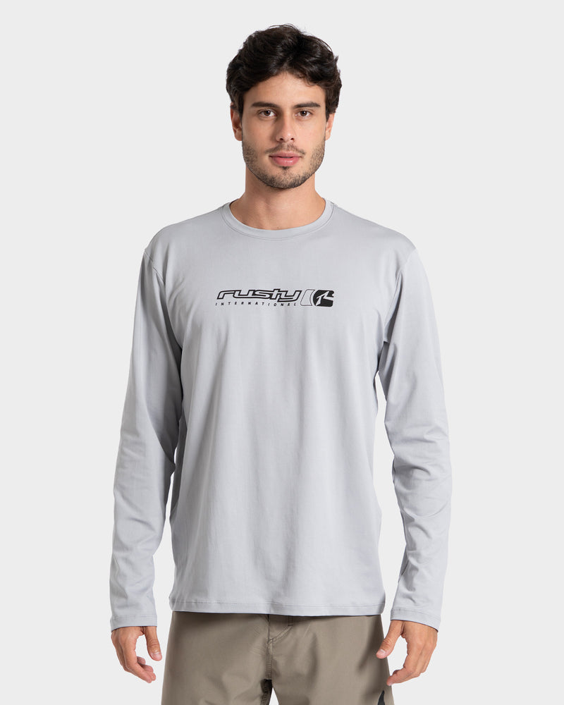Camiseta Surf Cinza Claro Rusty Spice Ride