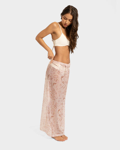Saia Longa Estampada Rusty Sun Kissed