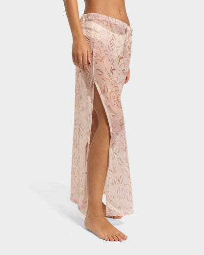 Saia Longa Estampada Rusty Sun Kissed