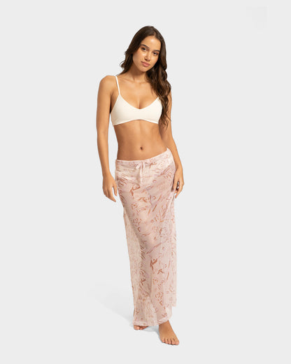 Saia Longa Estampada Rusty Sun Kissed