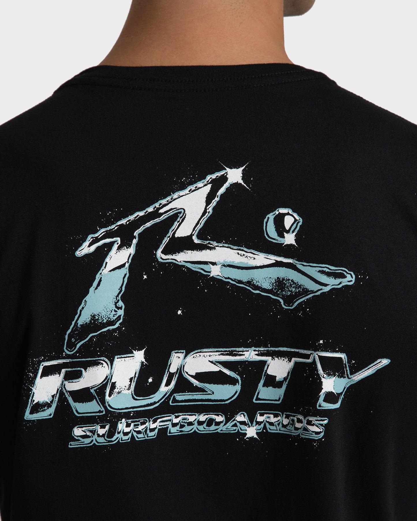 Camiseta Rusty Chrome Preta