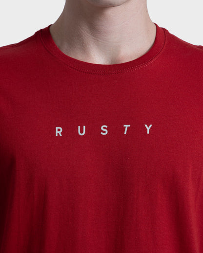 Camiseta Rusty Short Cut Vermelha