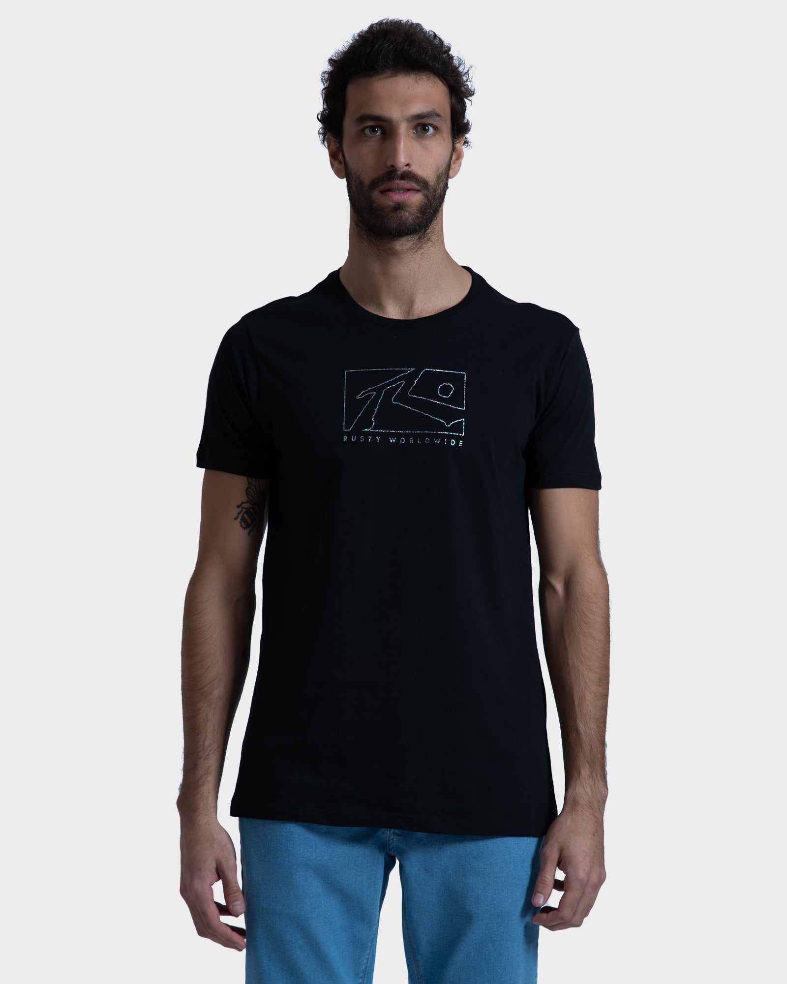 Camiseta Rusty Boxed Preta – RustyBrasil