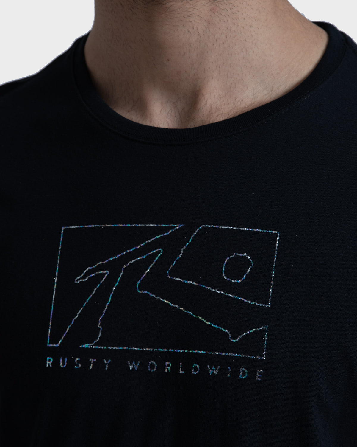 Rusty Rusta Modelo Camiseta Rusty Boxed Preta – RustyBrasil