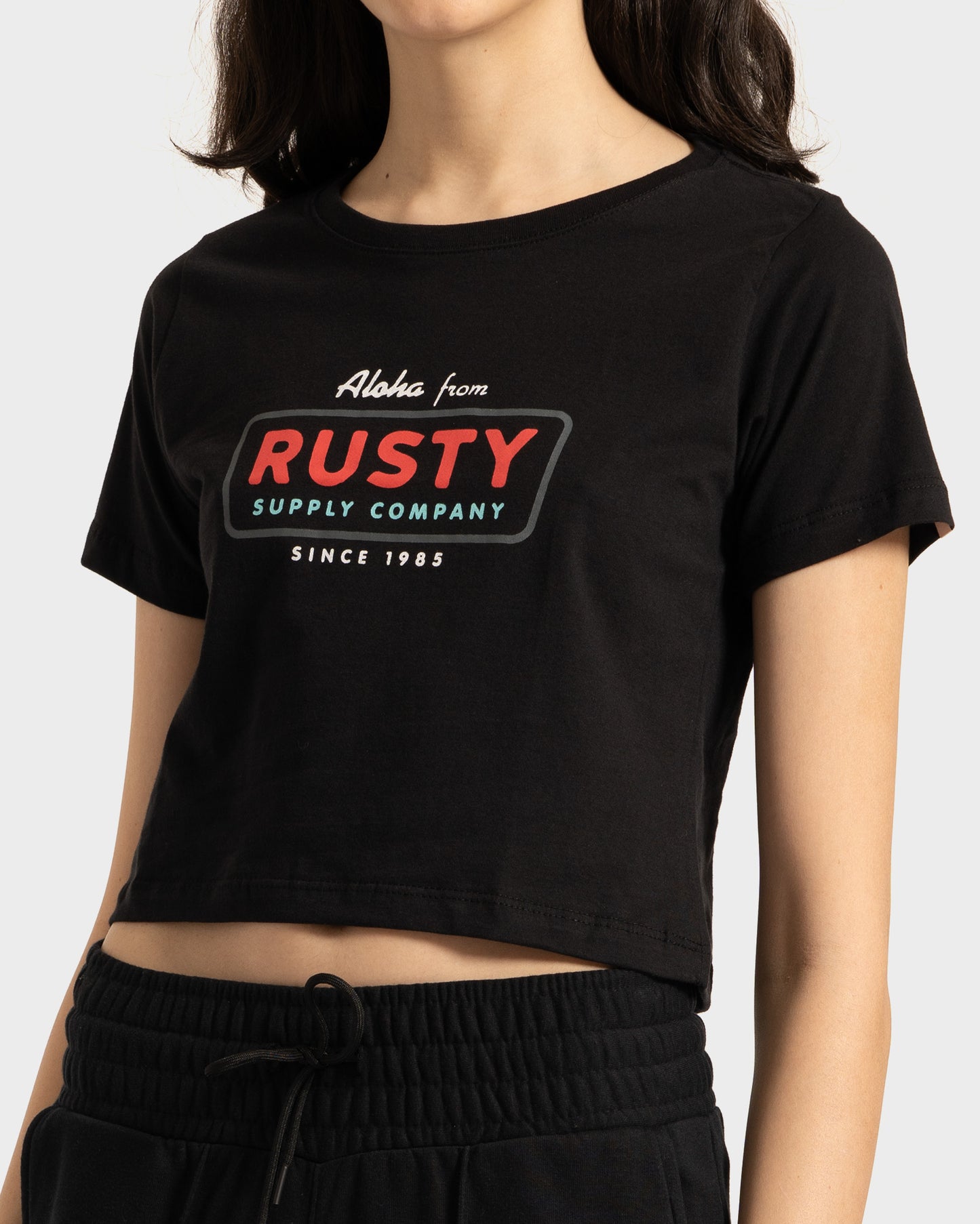 Camiseta Rusty Aloha Preta