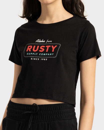 Camiseta Rusty Aloha Preta