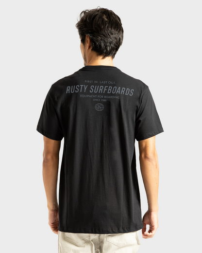 Camiseta Rusty Wolrdwide Preto