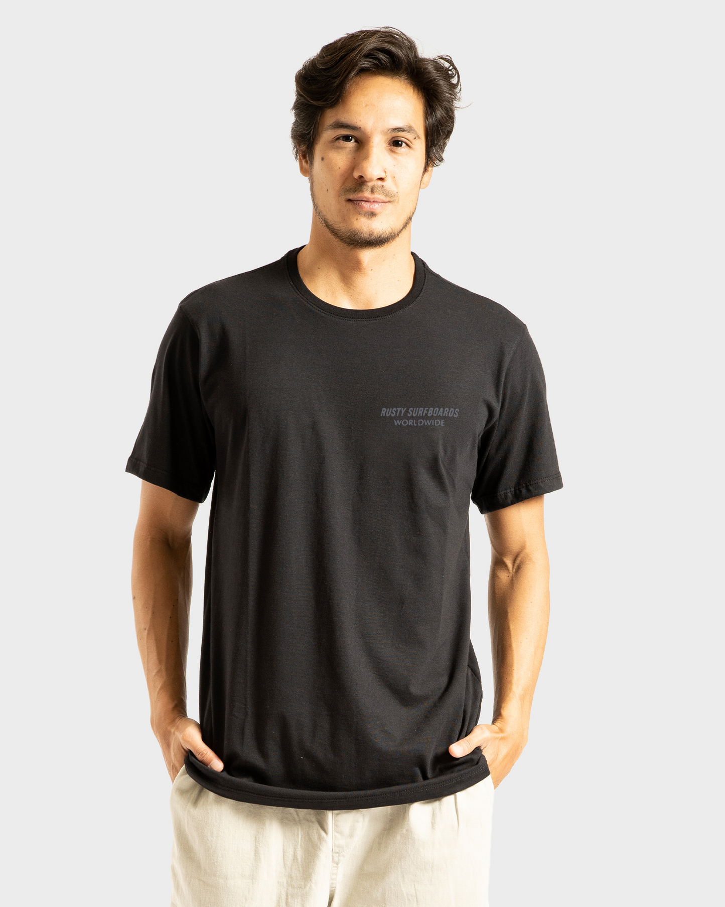 Camiseta Rusty Wolrdwide Preto