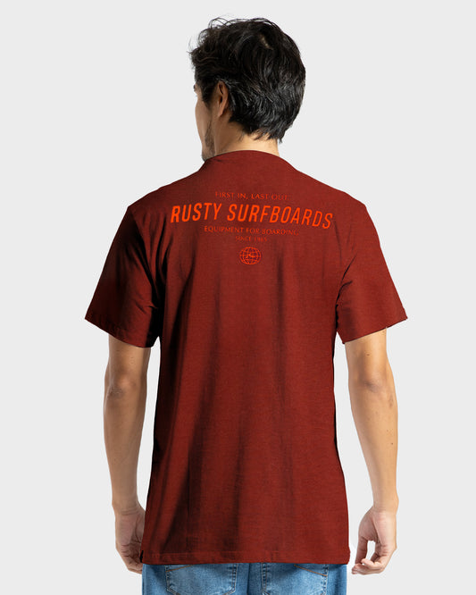 Camiseta Rusty Wolrdwide Vermelho