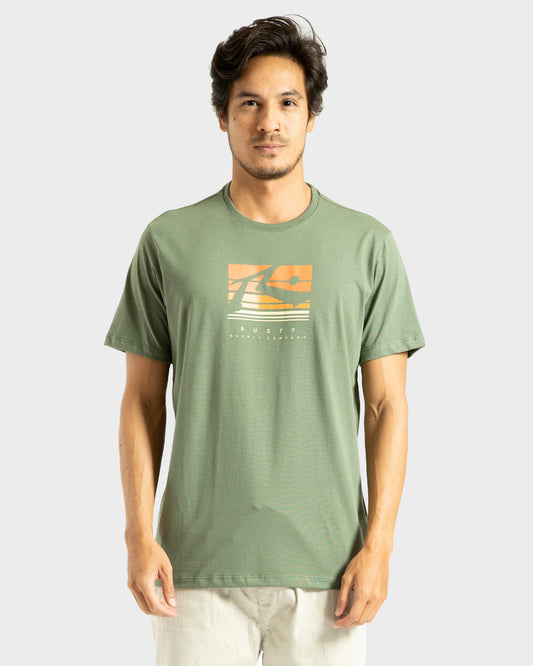 Camiseta Rusty Sunrise Verde