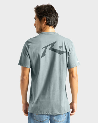 Camiseta Rusty Competition Azul Cinza