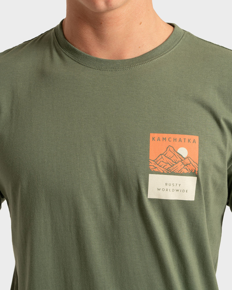 Camiseta Rusty Kamchatka Verde