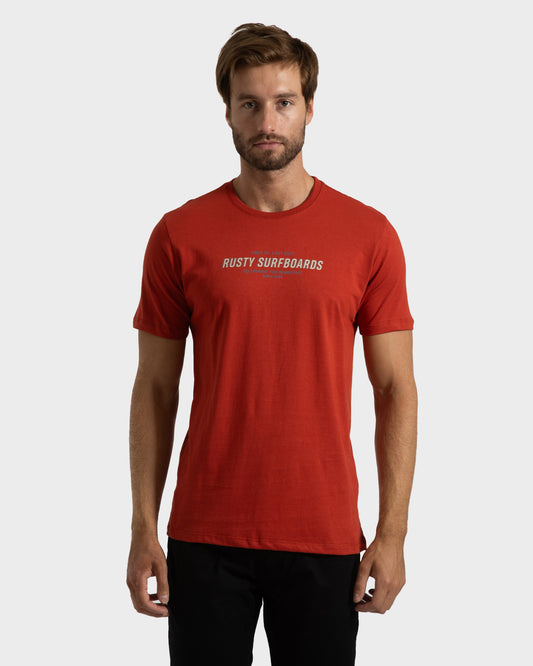 Camiseta Rusty Worldwide Vermelho