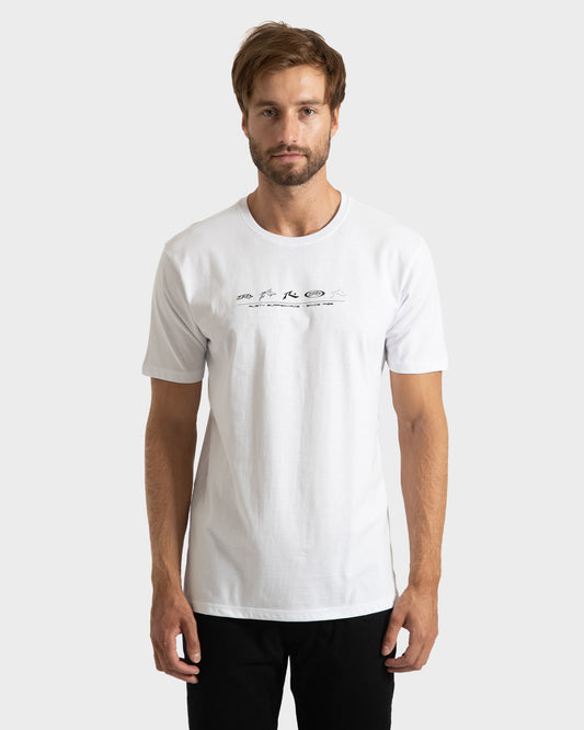 Camiseta Rusty Signature Branco