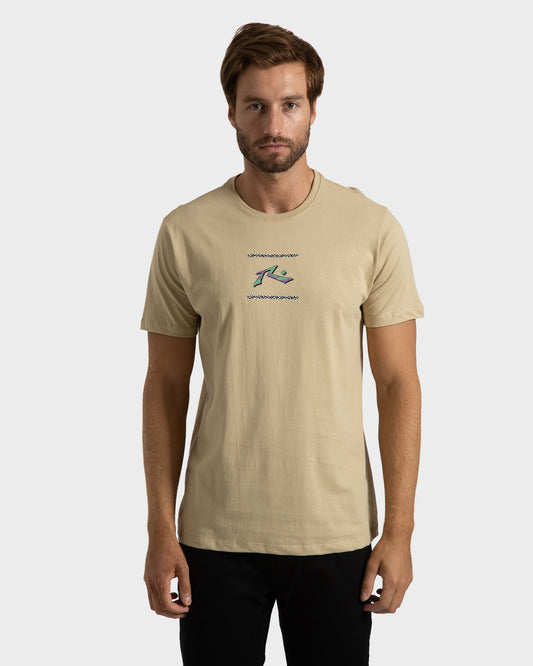 Camiseta Rusty Leaf Form Areia