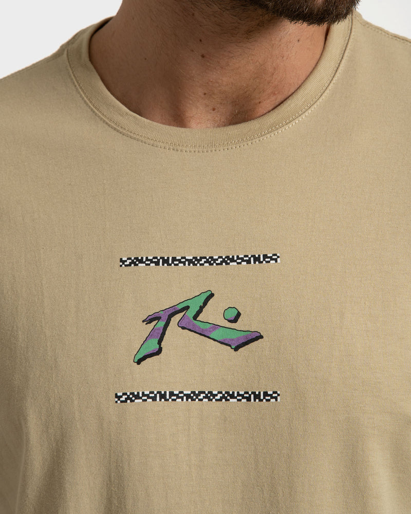 Camiseta Rusty Leaf Form Areia