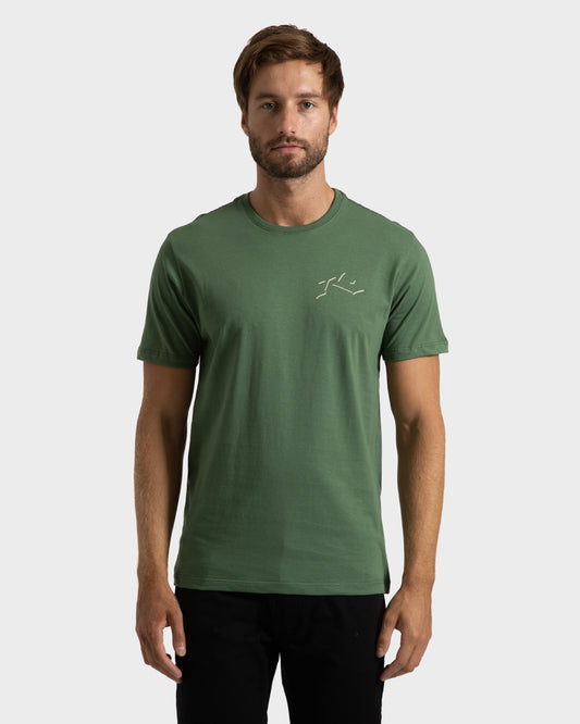 Camiseta Rusty Shadow Verde Folha