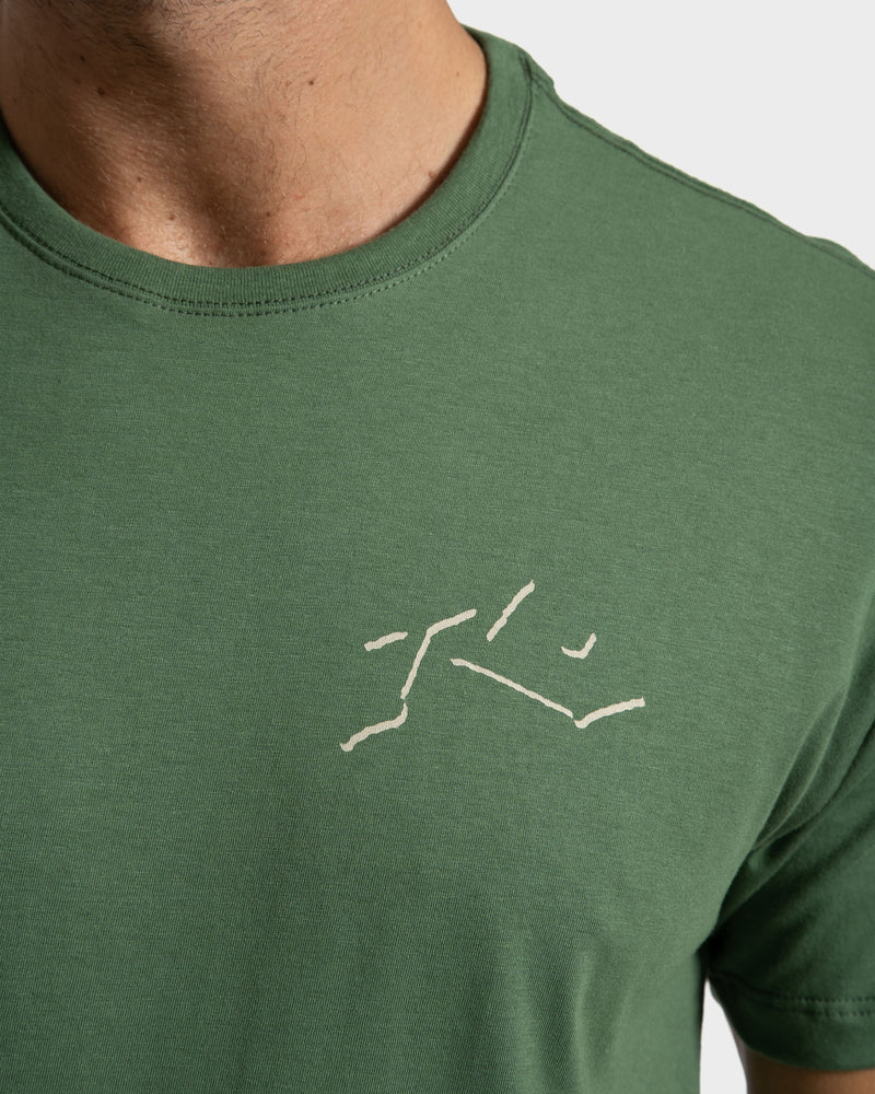 Camiseta Rusty Shadow Verde Folha