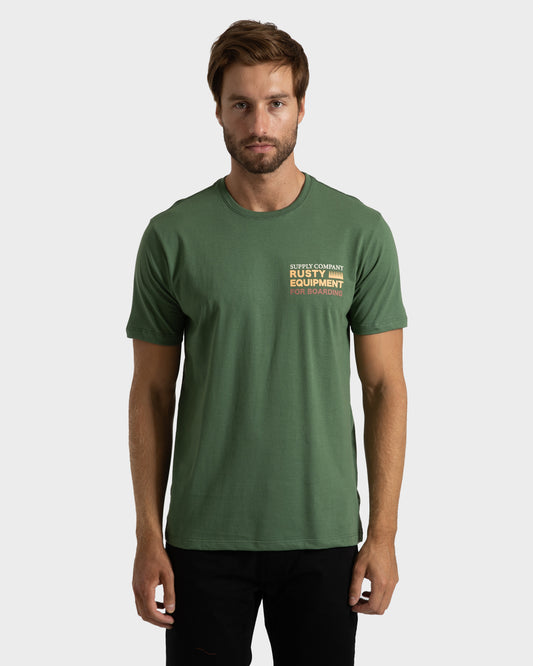 Camiseta Rusty Camp Verde Folha