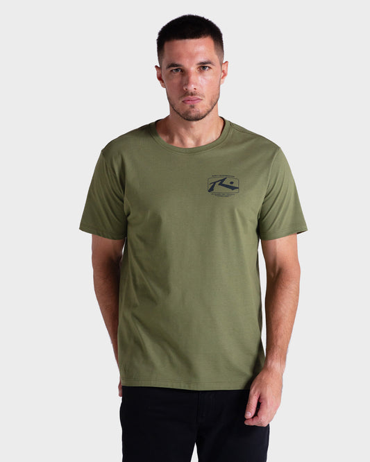 Camiseta Rusty Optical Verde Oliva