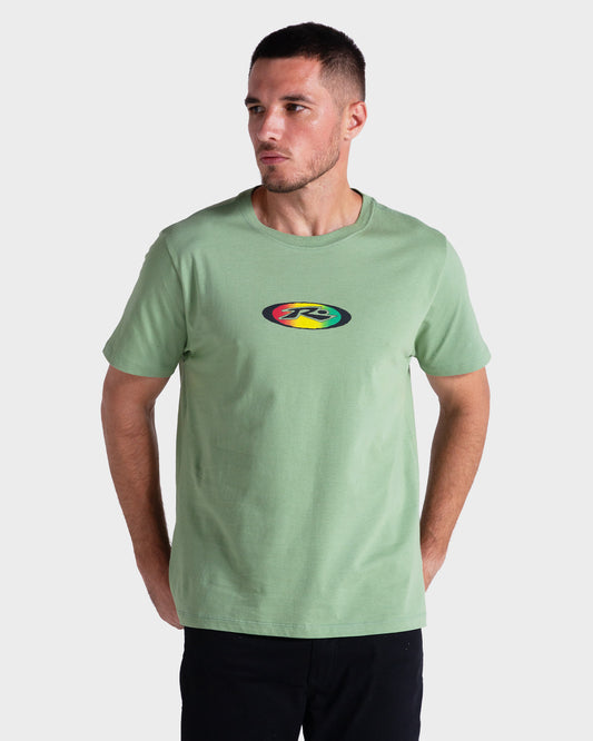Camiseta Rusty Slowmo Verde Menta