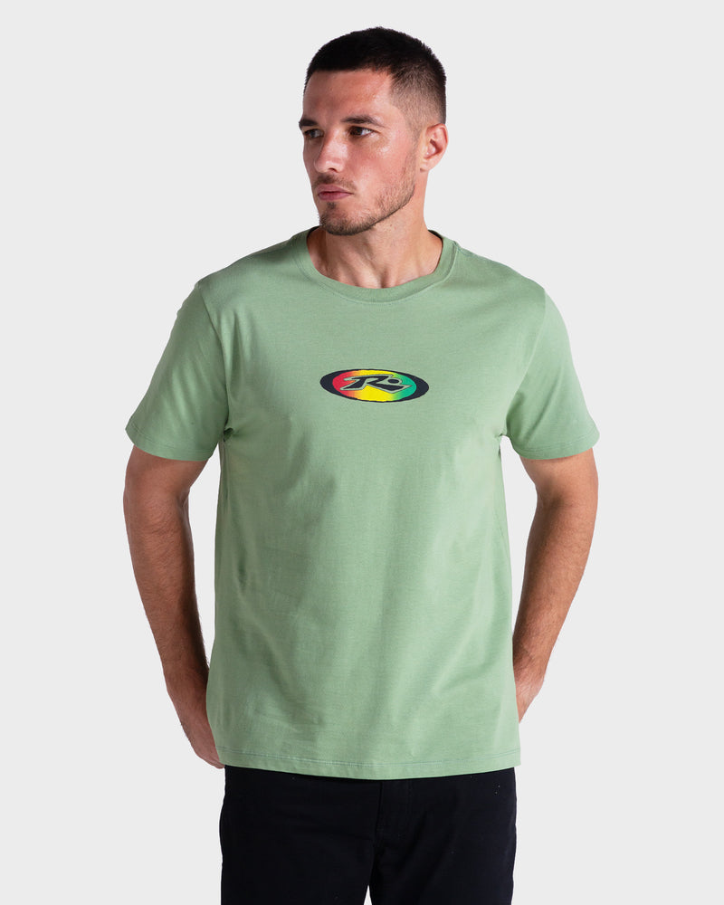 Camiseta Rusty Slowmo Verde Menta
