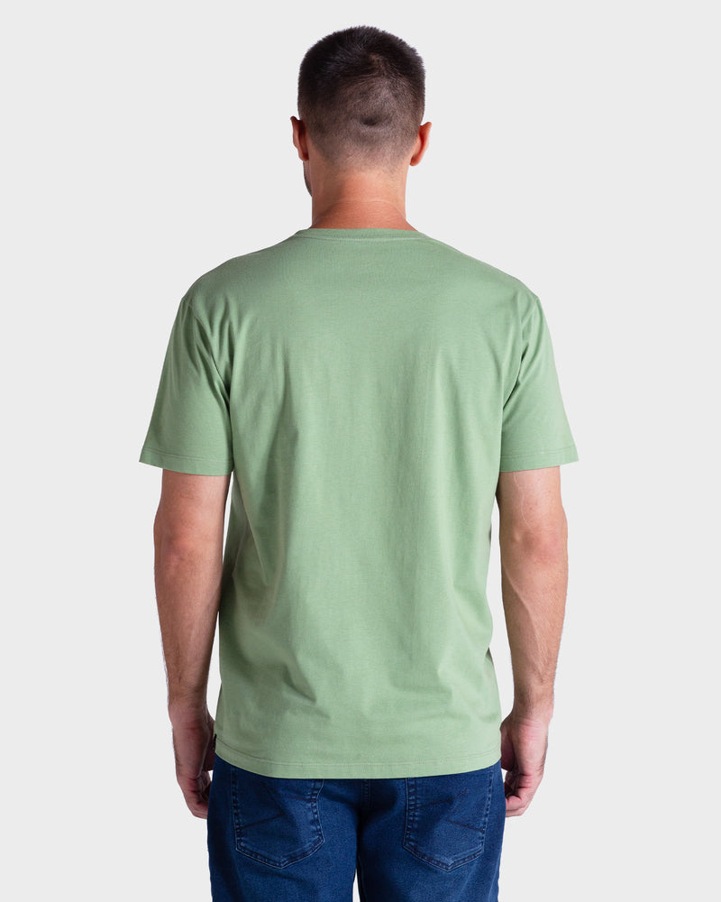 Camiseta Manga Curta Verde Rusty Stick