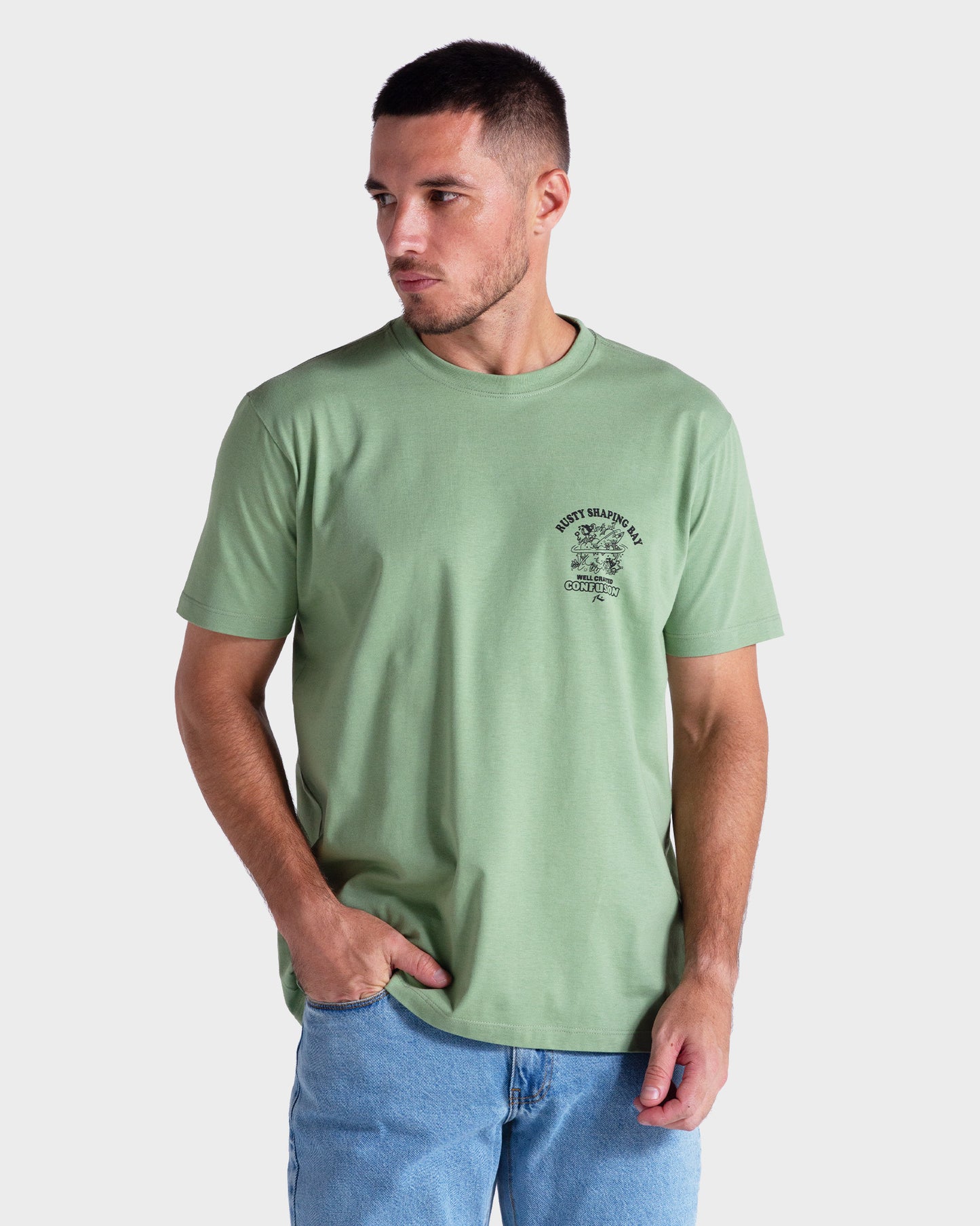 Camiseta Rusty No Shade Verde Menta