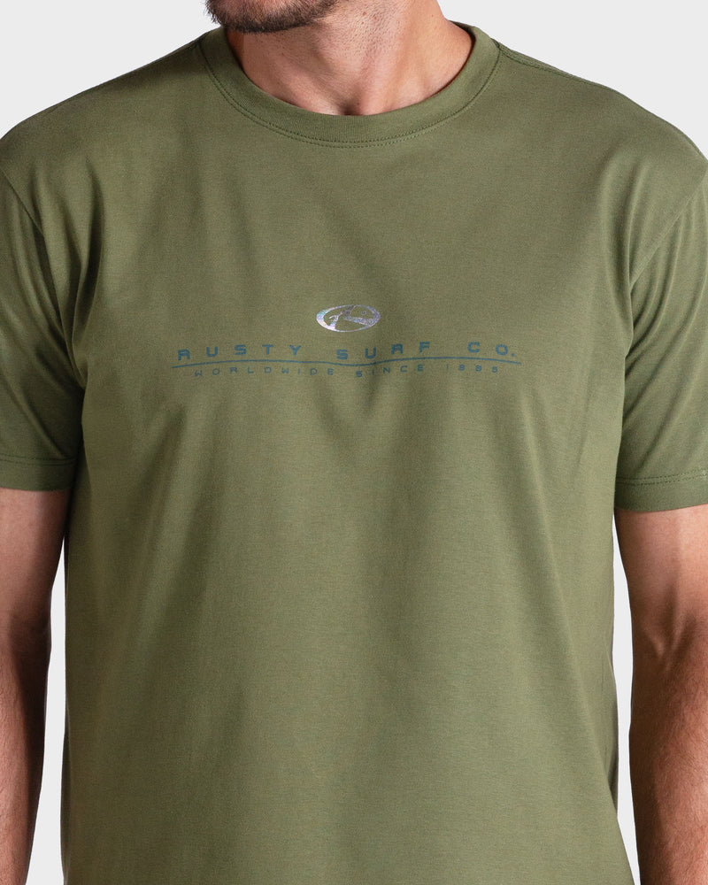 Camiseta Rusty Bandy Verde Oliva