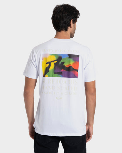 Camiseta Manga Curta Branca Rusty Solar Wind
