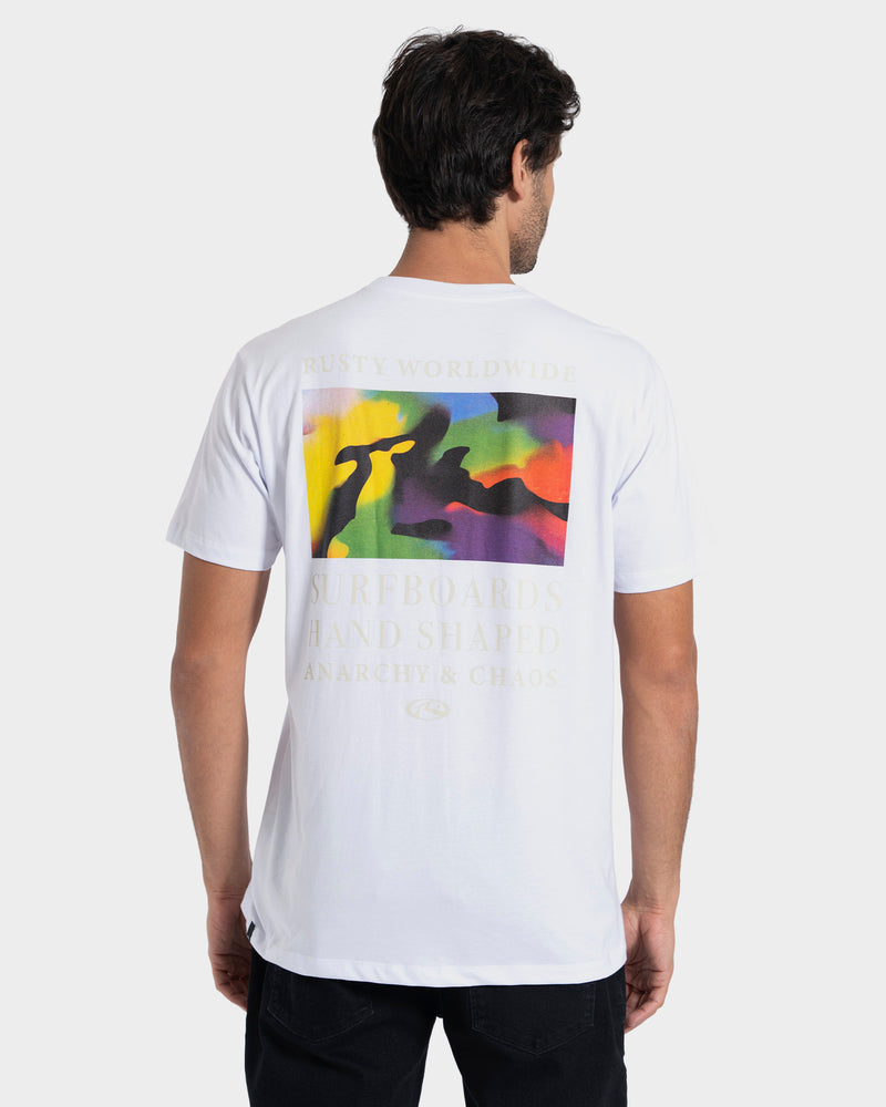 Camiseta Manga Curta Branca Rusty Solar Wind