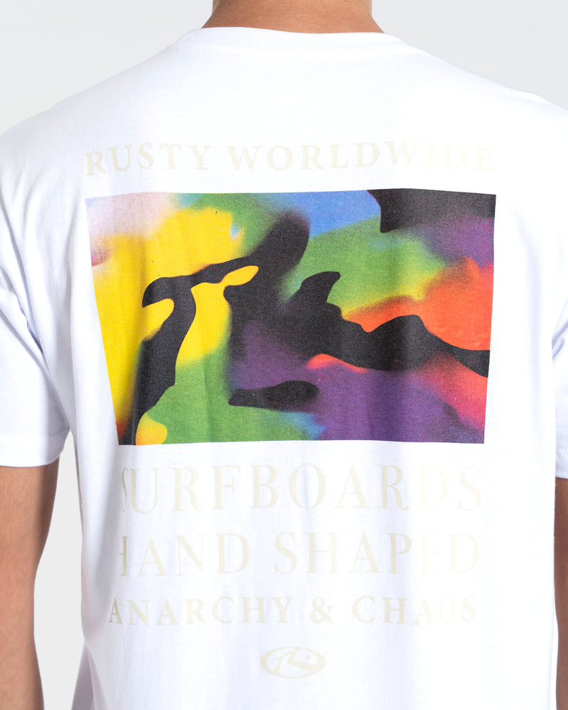 Camiseta Manga Curta Branca Rusty Solar Wind
