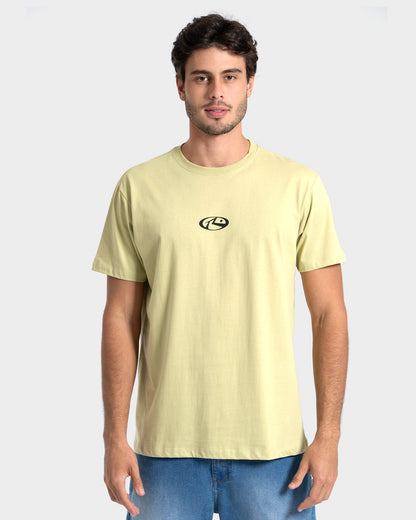 Camiseta Manga Curta Verde Rusty Solar Wind