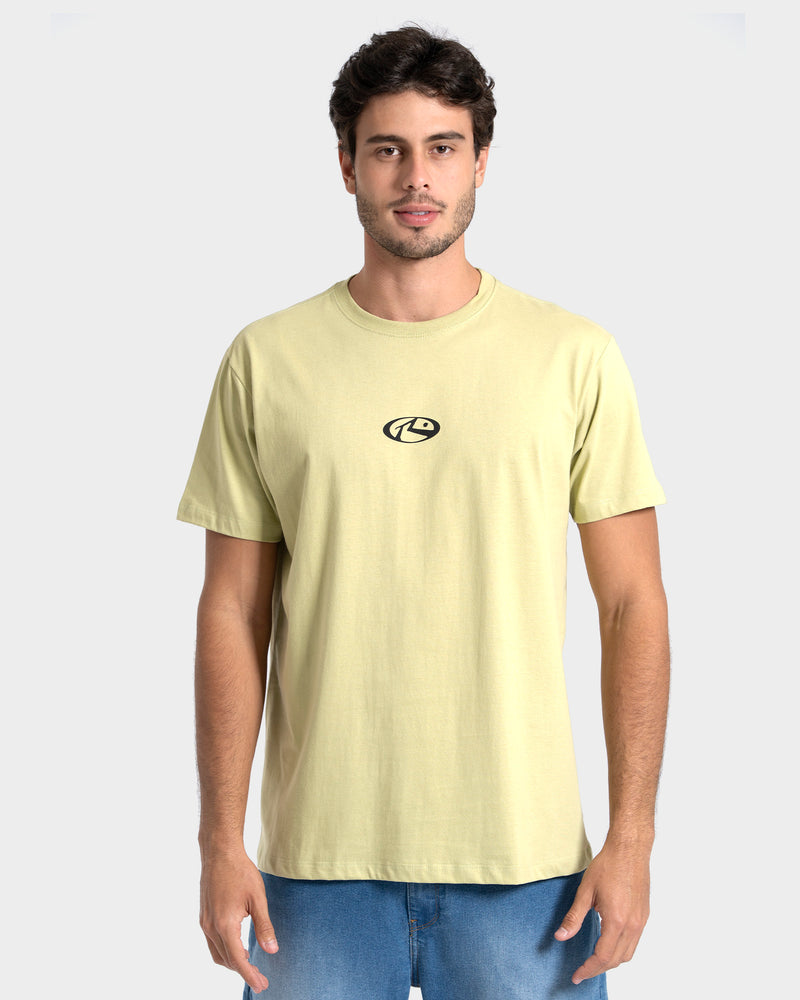 Camiseta Manga Curta Verde Rusty Solar Wind