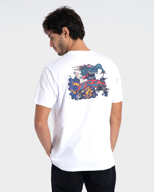 Camiseta Manga Curta Branca Rusty Comics